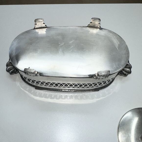 Vintage Condiment Set Spoons & Caddy Amber Glass Jars Ducks Spain - Picture 4 of 6